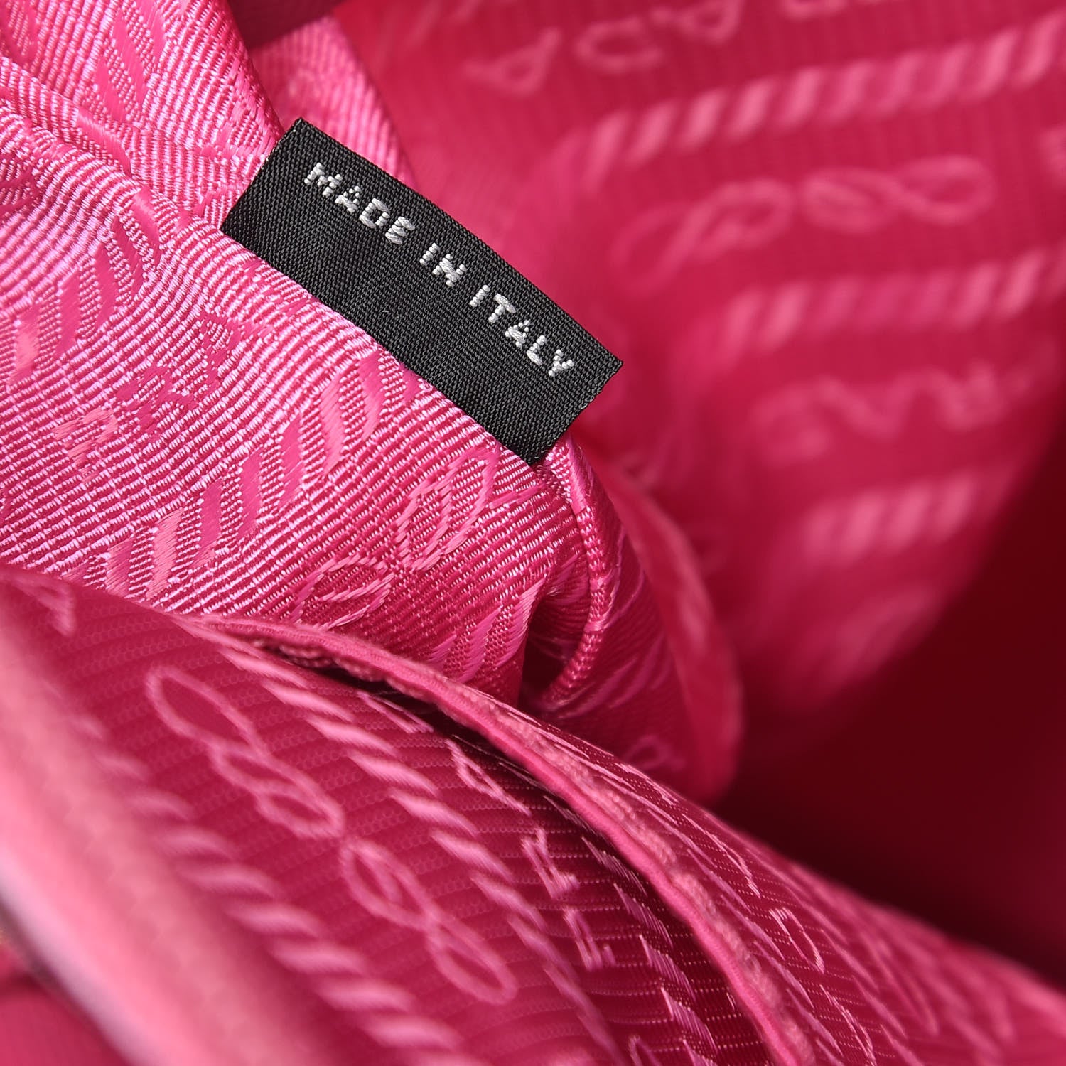 Prada Tessuto Stampato Nylon Saffiano Surf Print Tote Rosa 8 of 15