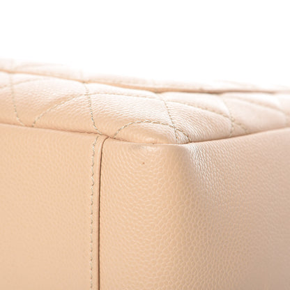 Chanel Caviar Quilted Grand Shopping Tote GST Beige Clair 14 of 15