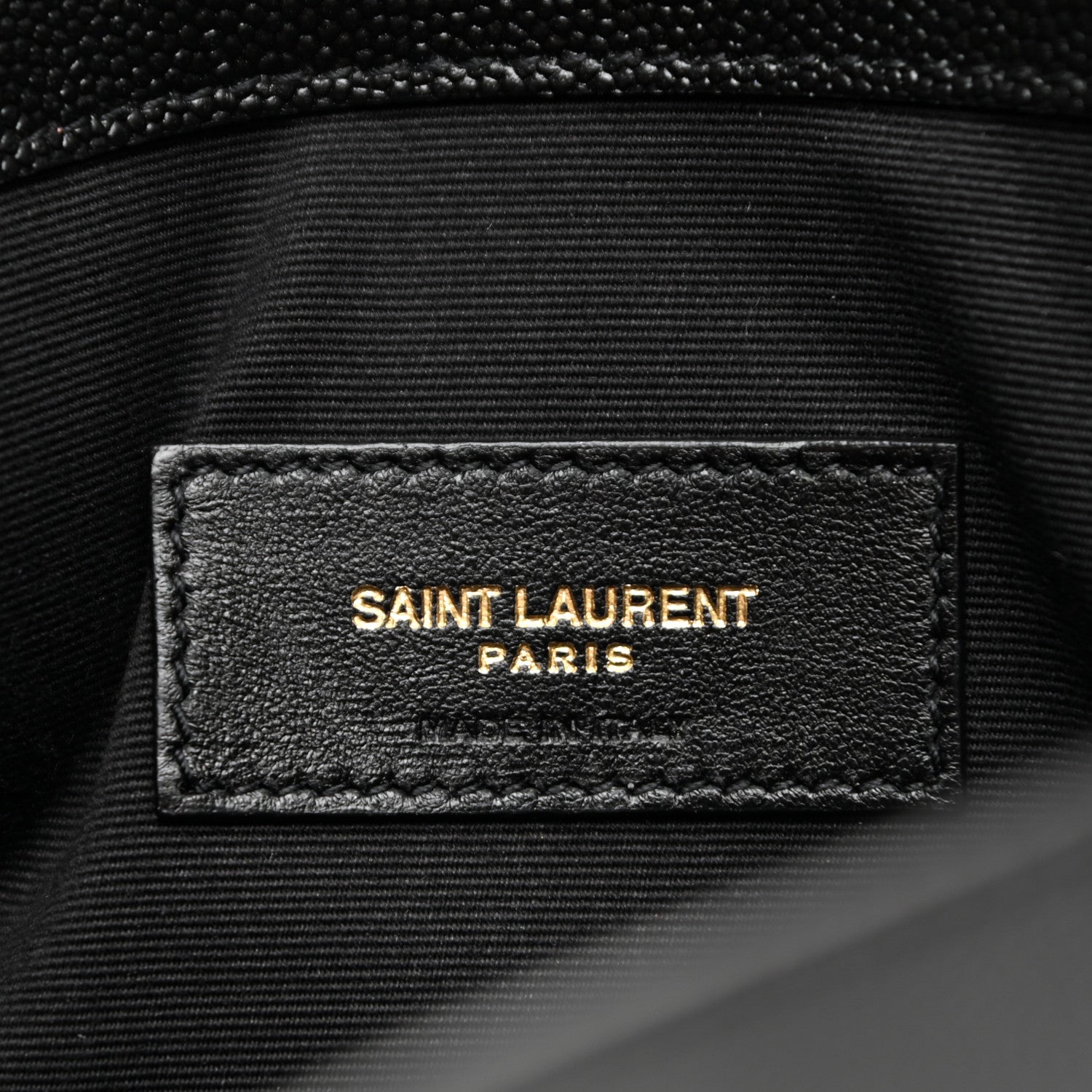 Saint Laurent Grain De Poudre Uptown Pouch Black 7 of 8