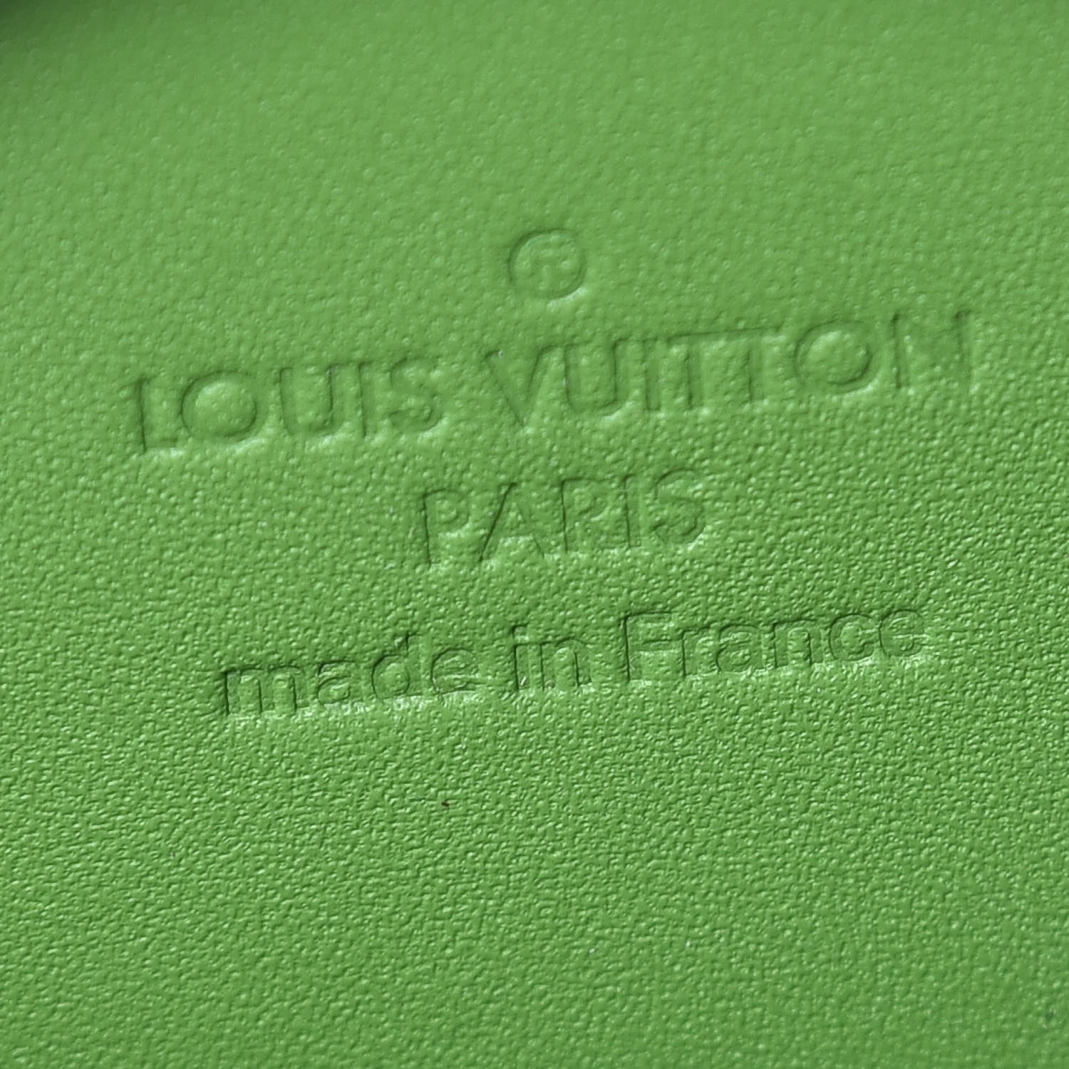 Louis Vuitton Vernis Roses Chapeau Coin Purse Vert Tonic 4 of 8