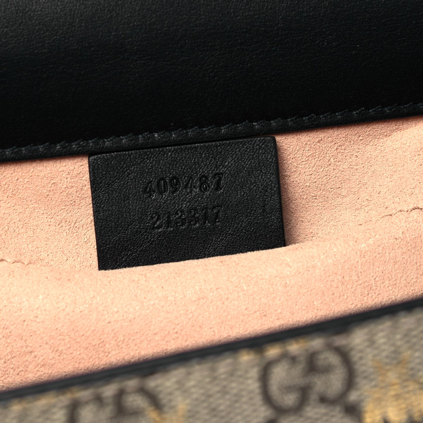 GG Supreme Monogram Bees Small Padlock Shoulder Bag Black