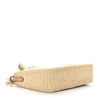 Prada Yarn Raffia Effect Crochet Re-Edition 2005 Shoulder Bag Naturale 4 of 8