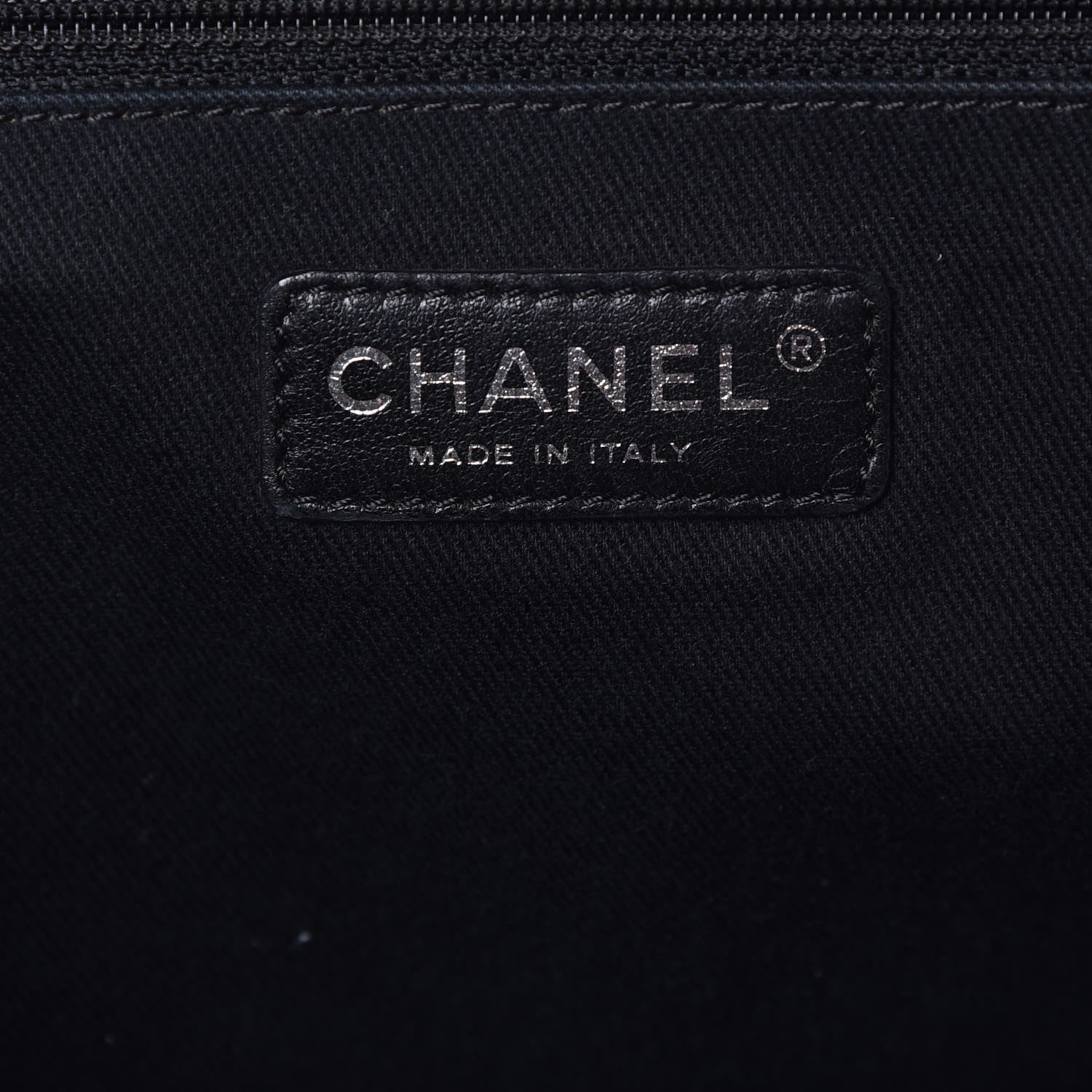 Chanel Canvas Large Deauville Tote Beige Black 7 of 11