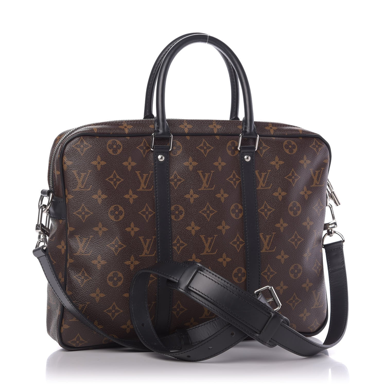 Louis Vuitton Monogram Macassar Porte-Documents Voyage PM 4 of 9