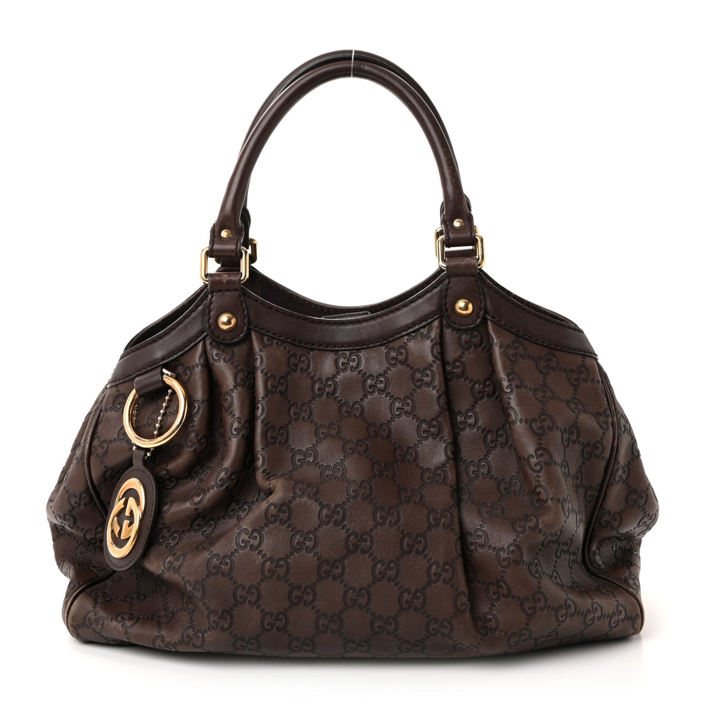 Guccissima Medium Sukey Tote Chocolate