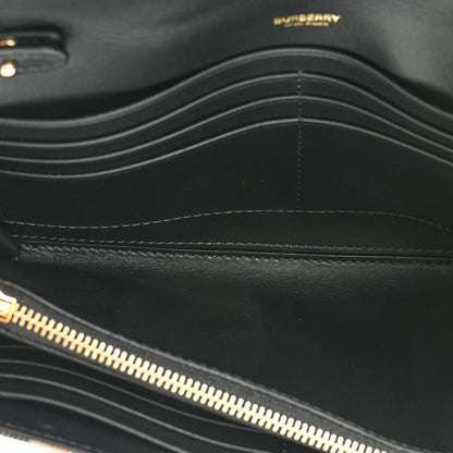 Burberry Calfskin House Check Hannah Wallet with Detachable Strap Black 7 of 10