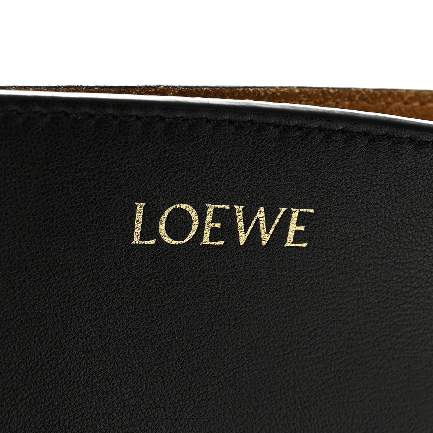 Shiny Calfskin Medium Puzzle Fold Tote Black