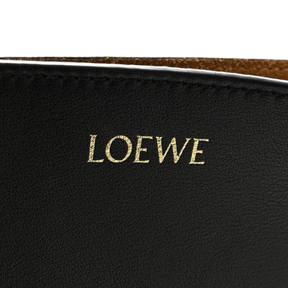 Loewe Shiny Calfskin Medium Puzzle Fold Tote Black 6 of 12