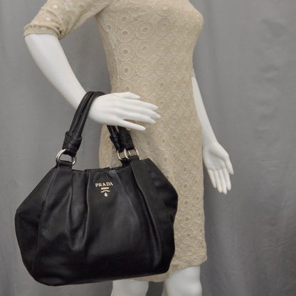 Prada Leather Satchel Nero Black 2 of 9