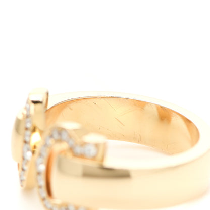 Cartier 18K Yellow Gold Diamond C De Cartier Ring 49 4.75 6 of 7