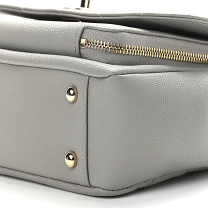 Chanel Caviar Quilted Medium Business Affinity Flap Grey 10 of 11
