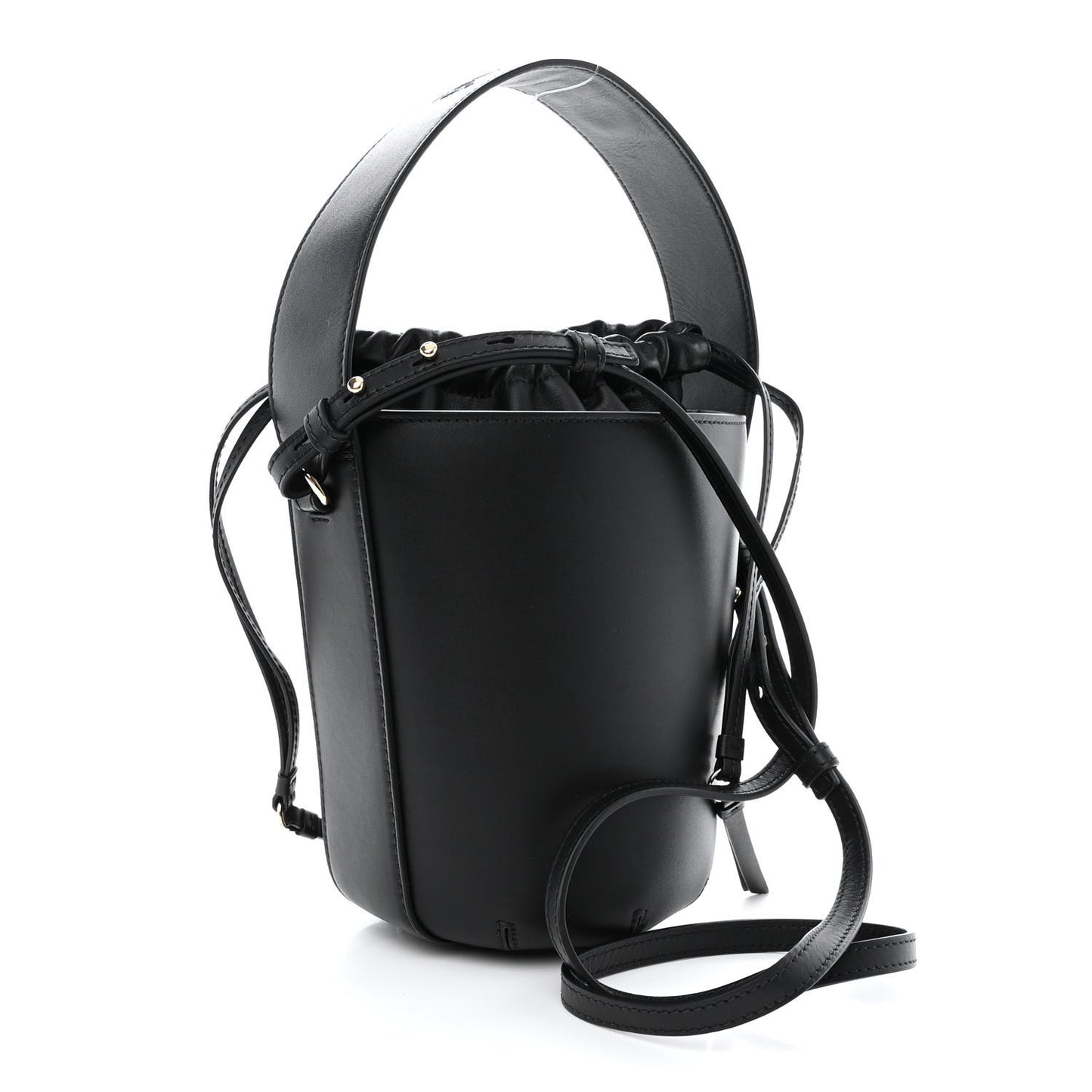 Calfskin Sense Bucket Bag Black