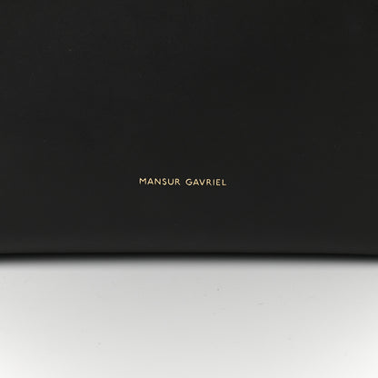 Mansur Gavriel Vegetable Tanned Calfskin Bucket Bag Black Flamma 6 of 11