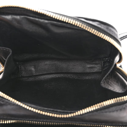 Valentino Garavani Nappa Rockstud Spike Double Zip Camera Crossbody Bag Black 6 of 12