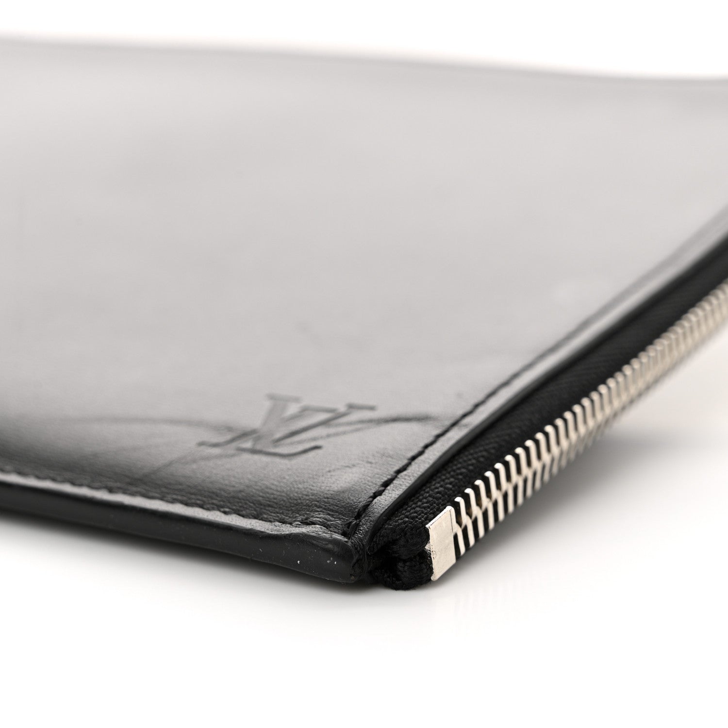Louis Vuitton Calfskin Souple Pochette Jour PM Black 9 of 12