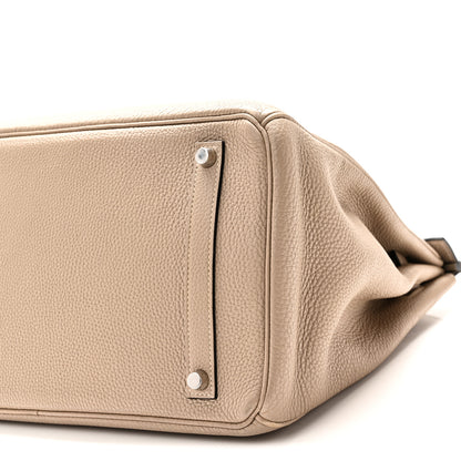 Hermes Taurillon Clemence Birkin 35 Gris Tourterelle 10 of 10