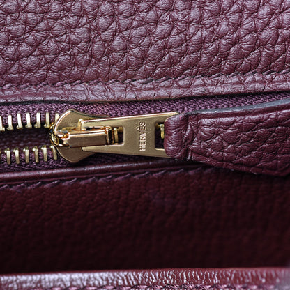 Hermes Togo Kelly Retourne 25 Bordeaux 28 of 40