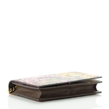 Gucci GG Supreme Monogram Bengal Chain Wallet Beige Pink 4 of 7