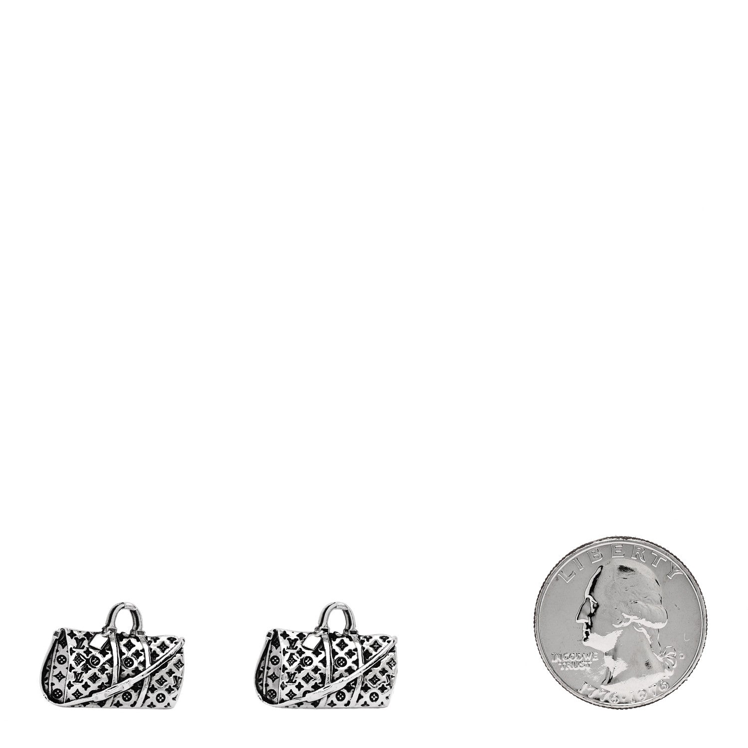 Louis Vuitton Sterling Silver Speedy Cufflinks 2 of 7