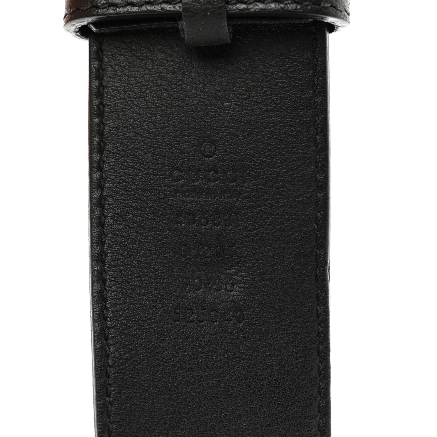 Textured Calfskin Double G 40mm Belt 90 36 Black