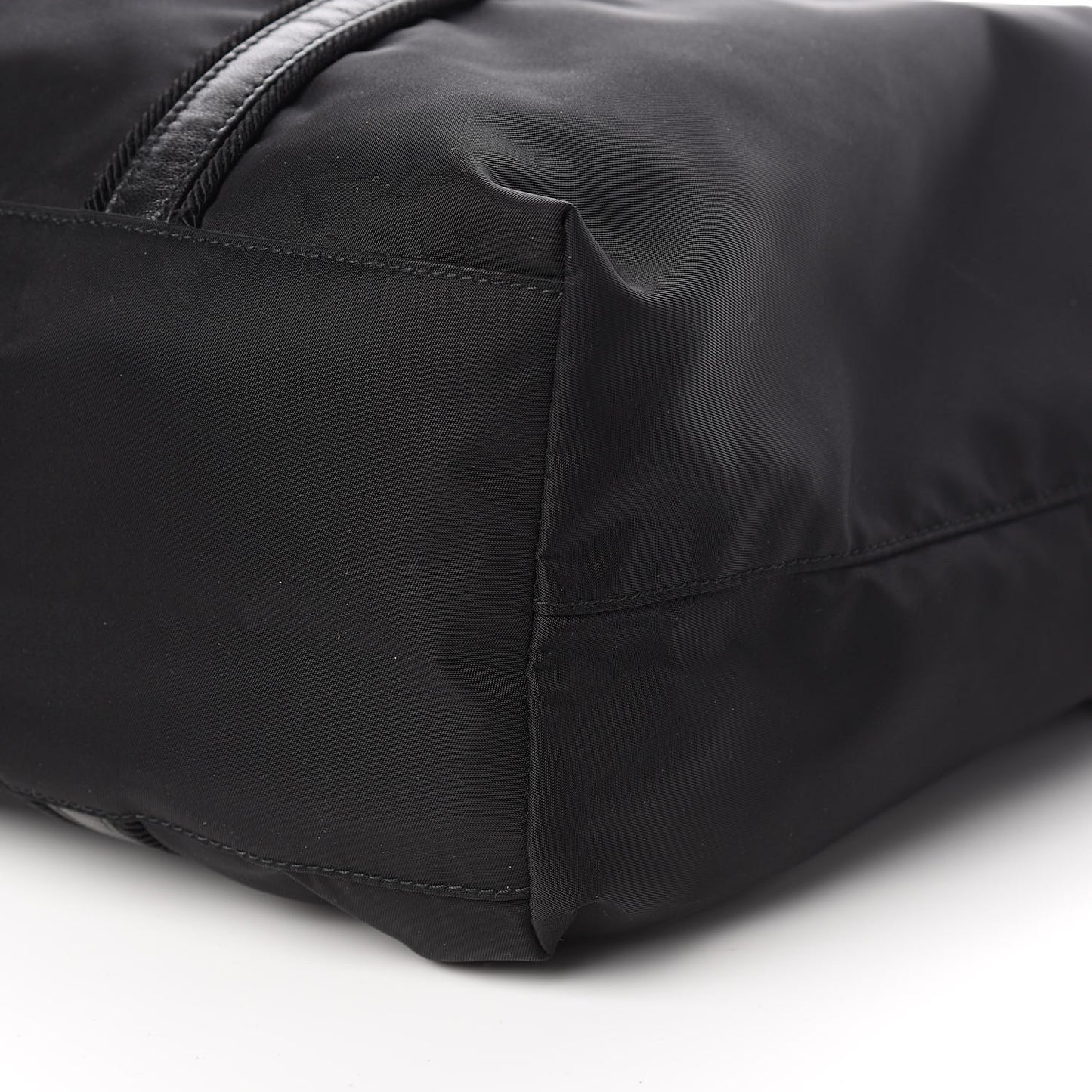 Tessuto Nylon Tassel Duffel Bag Black