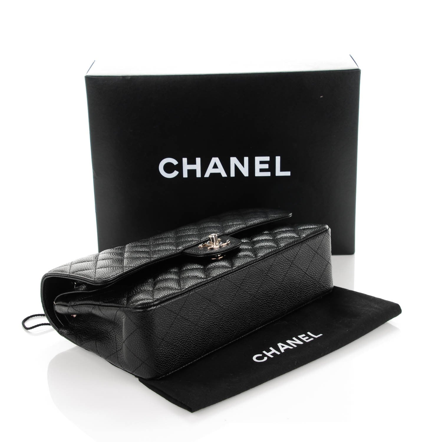 Chanel Caviar Quilted Medium Double Flap Black 4 of 8