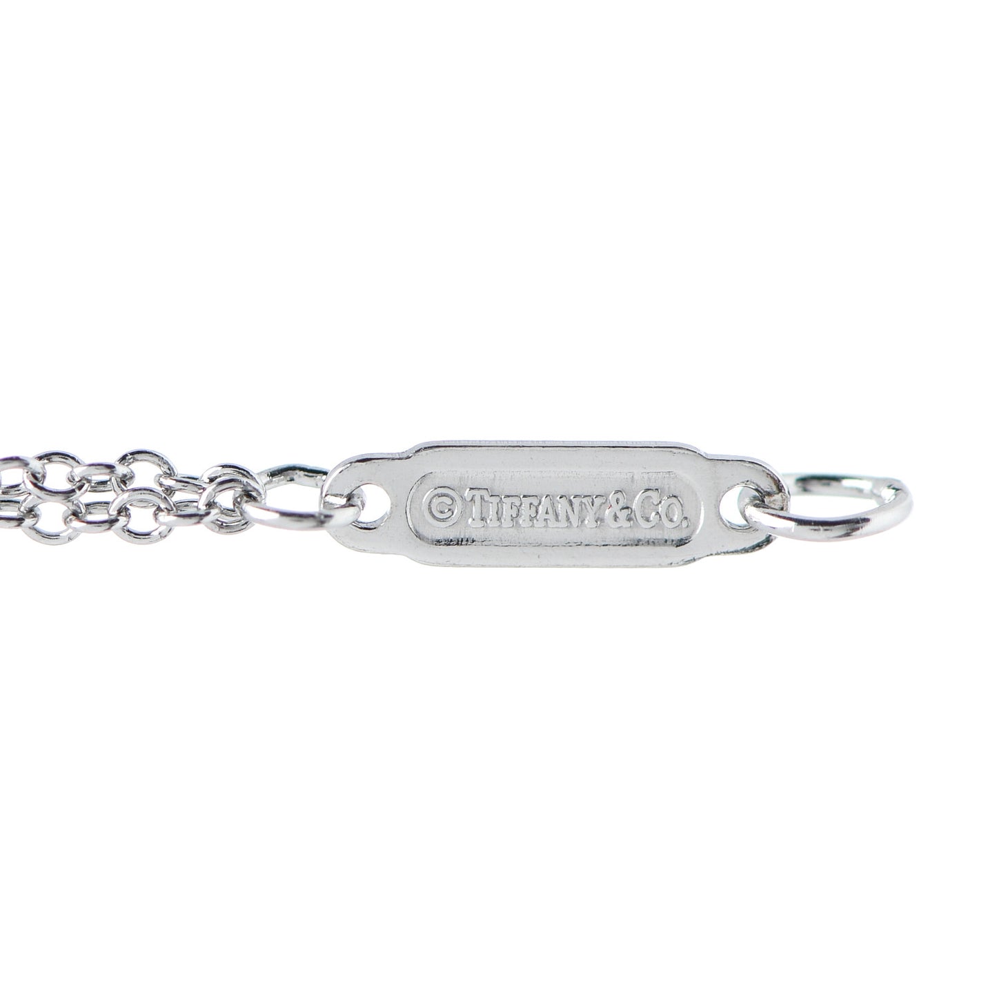 Platinum Diamond .17ct Double Chain Solitaire Bracelet