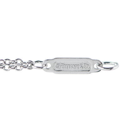 Tiffany Platinum Diamond .17ct Double Chain Solitaire Bracelet 4 of 4