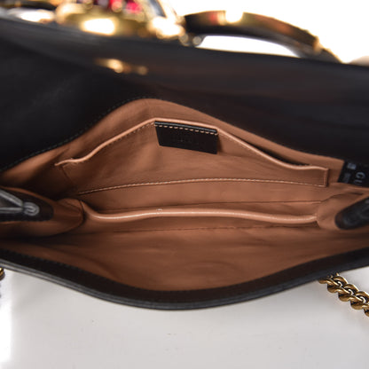 Gucci Nappa Pearl Studded Mini Queen Margaret Broadway Shoulder Bag Black 6 of 9