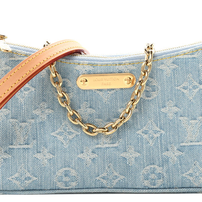 Louis Vuitton Monogram Denim Liv Pochette Sky Blue 7 of 10