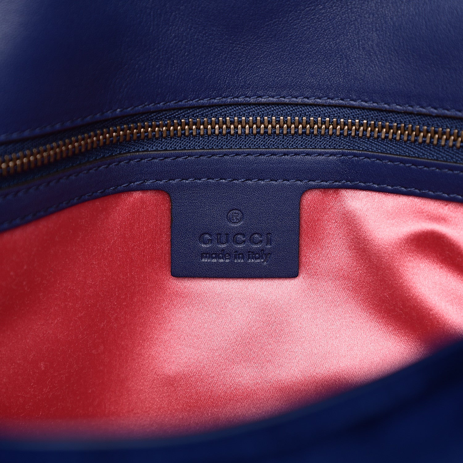 Gucci Velvet Matelasse Modern Embroidered Medium GG Marmont Shoulder Bag Cobalt 5 of 9
