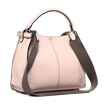 Fendi Cuoio Romano Selleria Bi-Color Medium Peekaboo X-Lite Panna Camelia 3 of 8