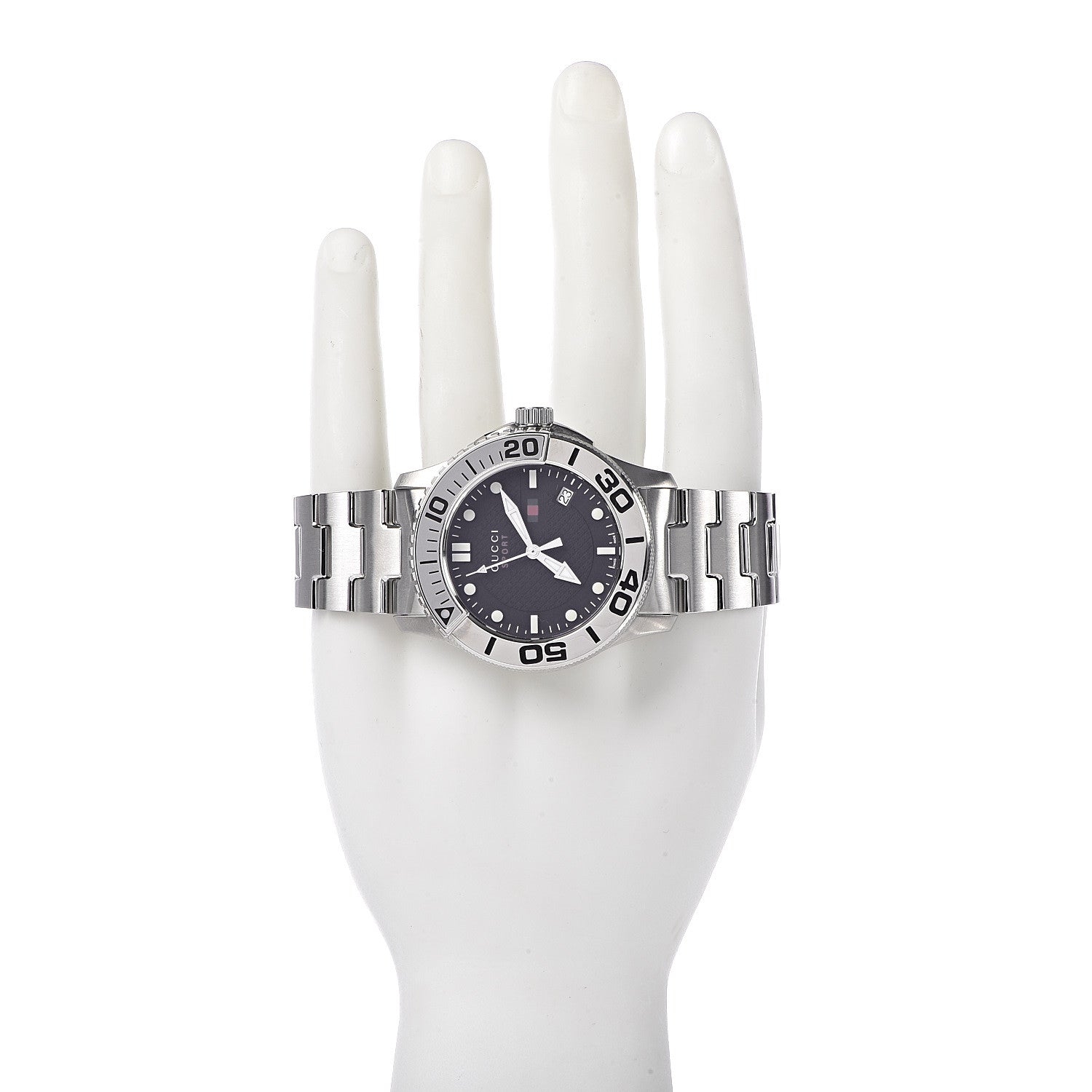 Gucci Stainless Steel 44mm G-Timeless Sport Quartz Watch Black 2 of 8