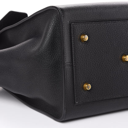 Celine Crisped Calfskin Medium Tie Knot Tote Black 7 of 17