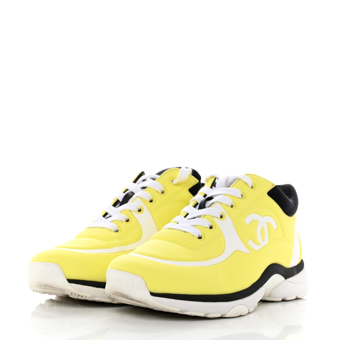 Lycra Fabric CC Sneakers 36 Yellow
