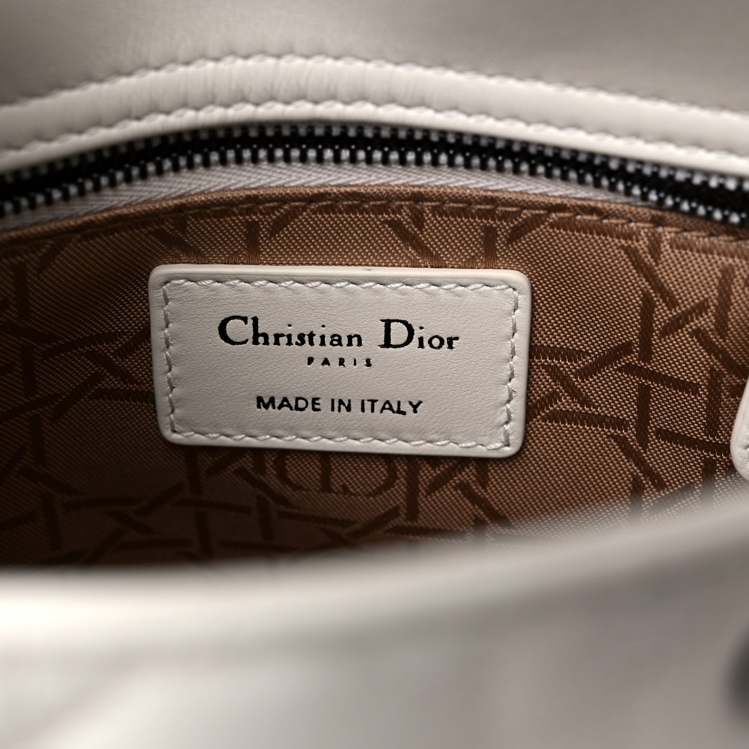 Christian Dior Lambskin Cannage Small My ABCDior Lady Dior White 6 of 10