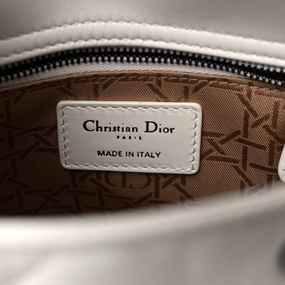 Christian Dior Lambskin Cannage Small My ABCDior Lady Dior White 6 of 10