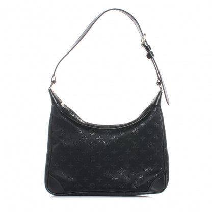 Louis Vuitton Satin Monogram Little Boulogne Black 1 of 7