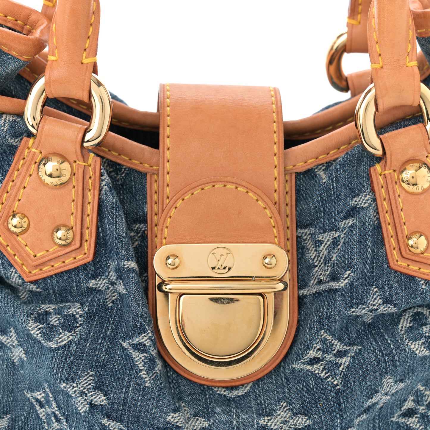 Monogram Denim Pleaty Blue