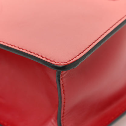 Gucci Calfskin Small Sylvie Shoulder Bag Hibiscus Red 22 of 24