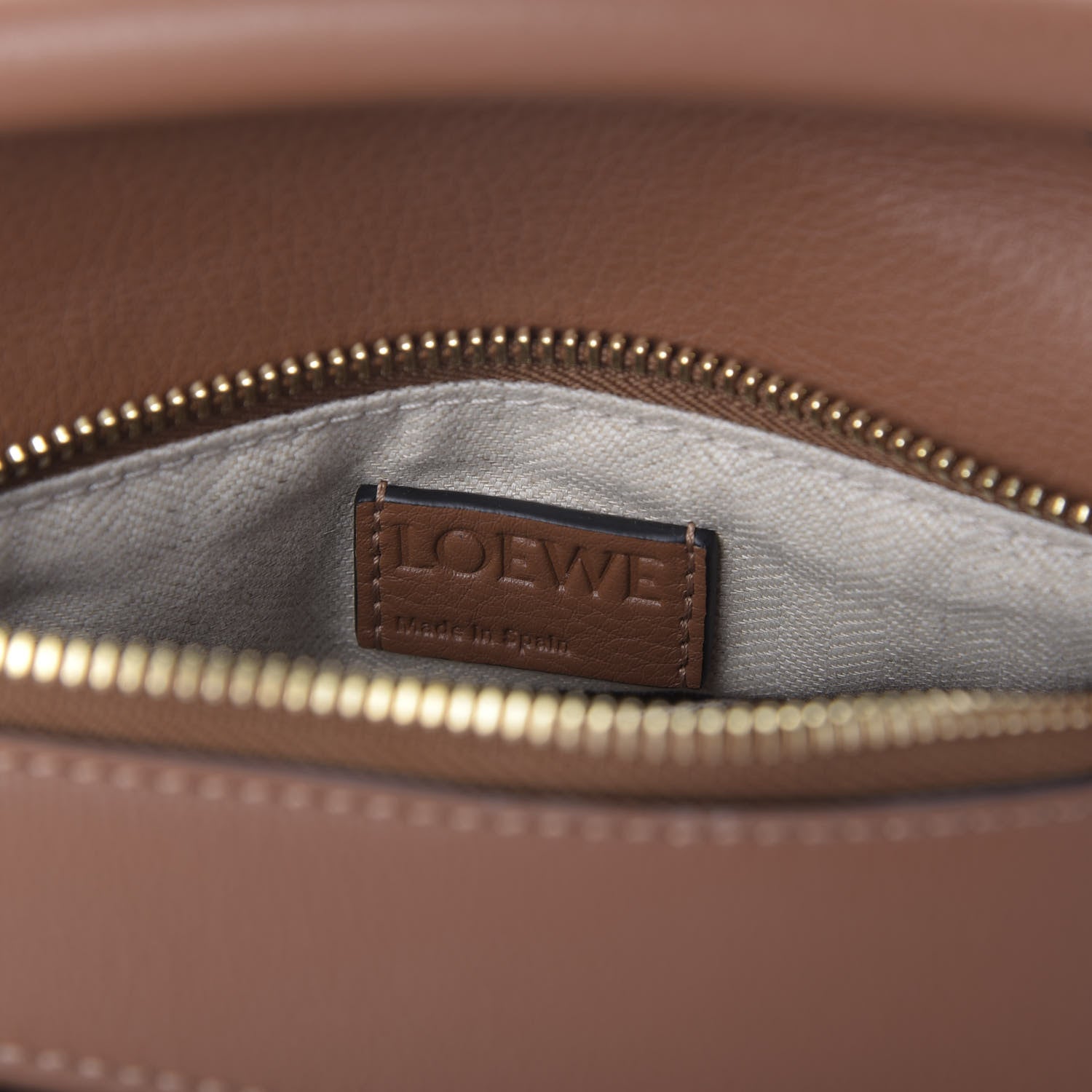 Loewe Calfskin Small Puzzle Bag Tan Medium Pink 8 of 10