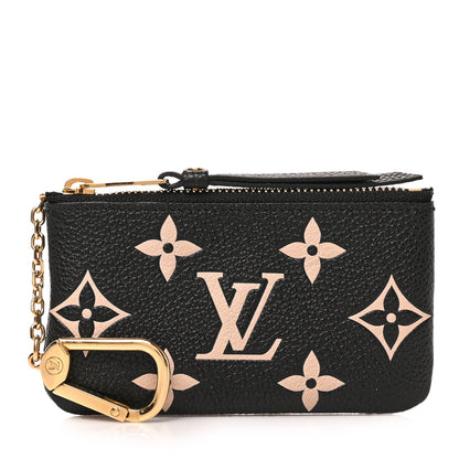 Louis Vuitton Empreinte Monogram Giant Key Pouch Black Beige 1 of 6