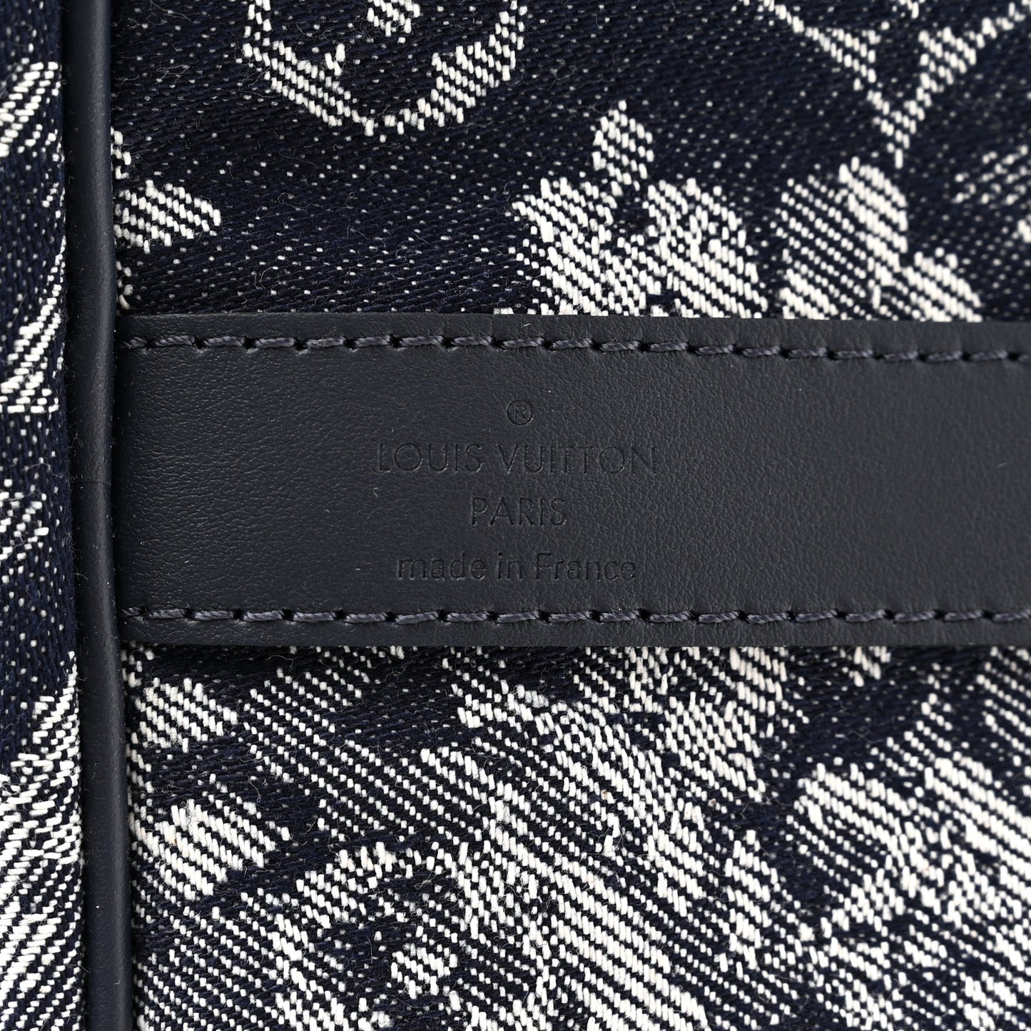 Monogram Tapestry Keepall Bandouliere 50 Bleu