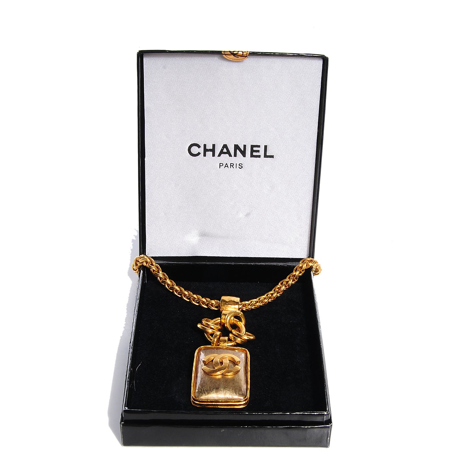 Chanel CC Pendant Long Necklace Gold 6 of 6