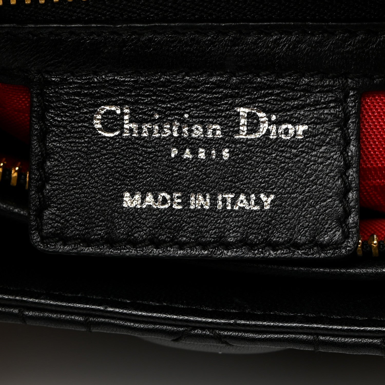 Christian Dior Lambskin Cannage Medium Lady Dior Black 6 of 10