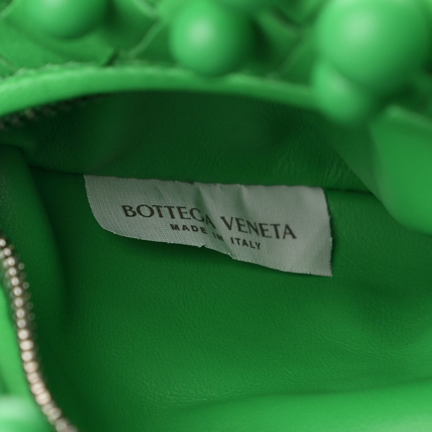 Nappa Studded Intrecciato Mini Jodie Parakeet