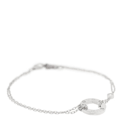 Cartier 18K White Gold Diamond LOVE Bracelet 1 of 4
