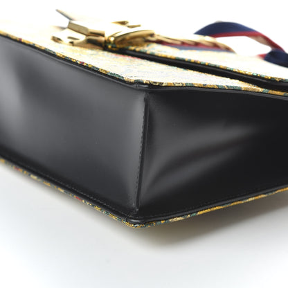 Gucci Iridescent Brocade Small Sylvie Shoulder Bag Gold 7 of 10