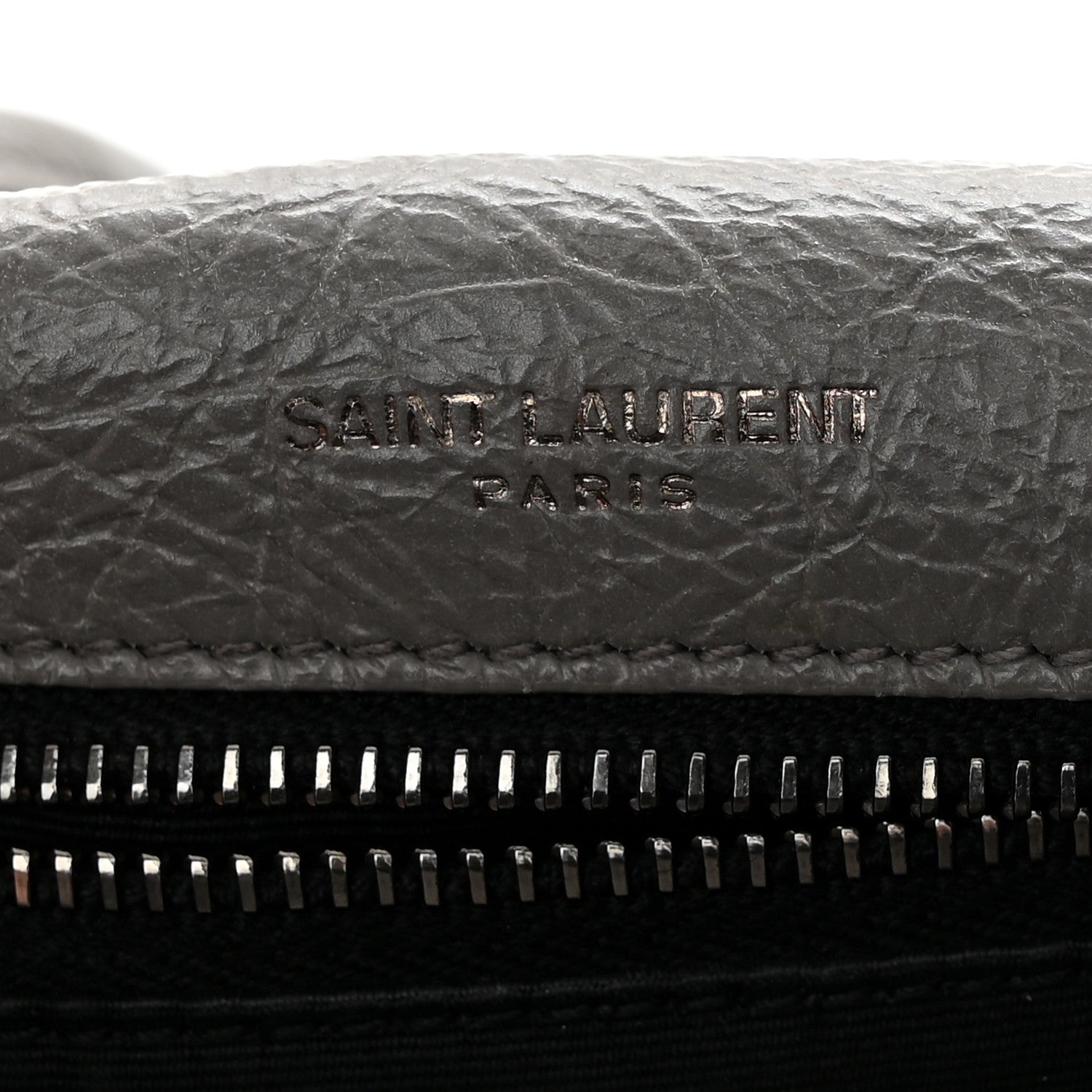 Saint Laurent Crinkled Calfskin Matelasse Monogram Medium Niki Chain Satchel Fog 6 of 11