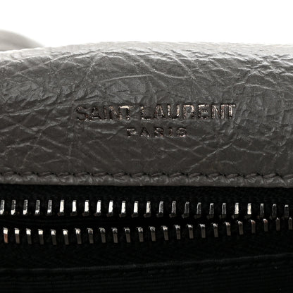 Saint Laurent Crinkled Calfskin Matelasse Monogram Medium Niki Chain Satchel Fog 6 of 11